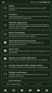Install with Options 1